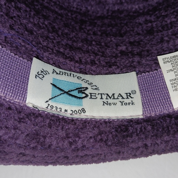 Betmar New York Brim Rolled Hat, 75th Anniversart - Vintage - Picture 7 of 8